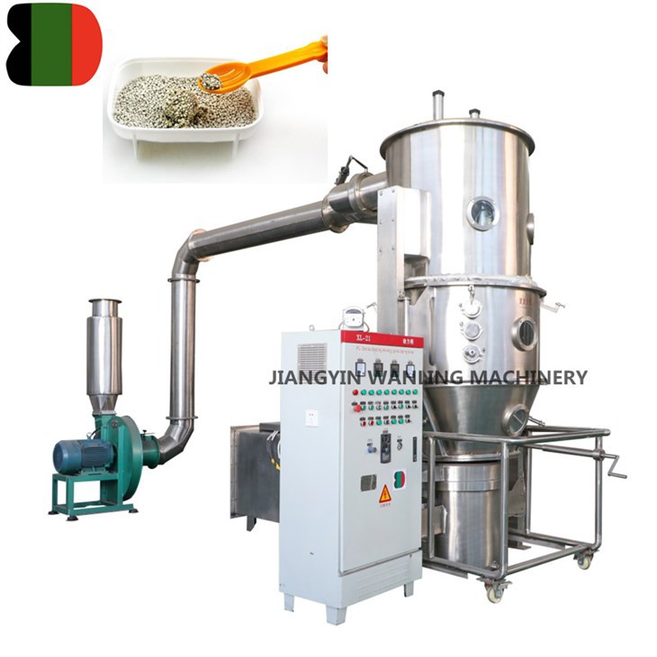 Pret granulator cu pat fluid